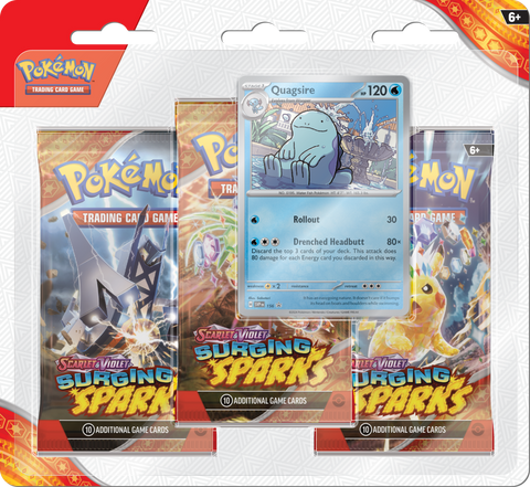 Pokemon | Surging Sparks | 3 Pack Blister | Quagsire